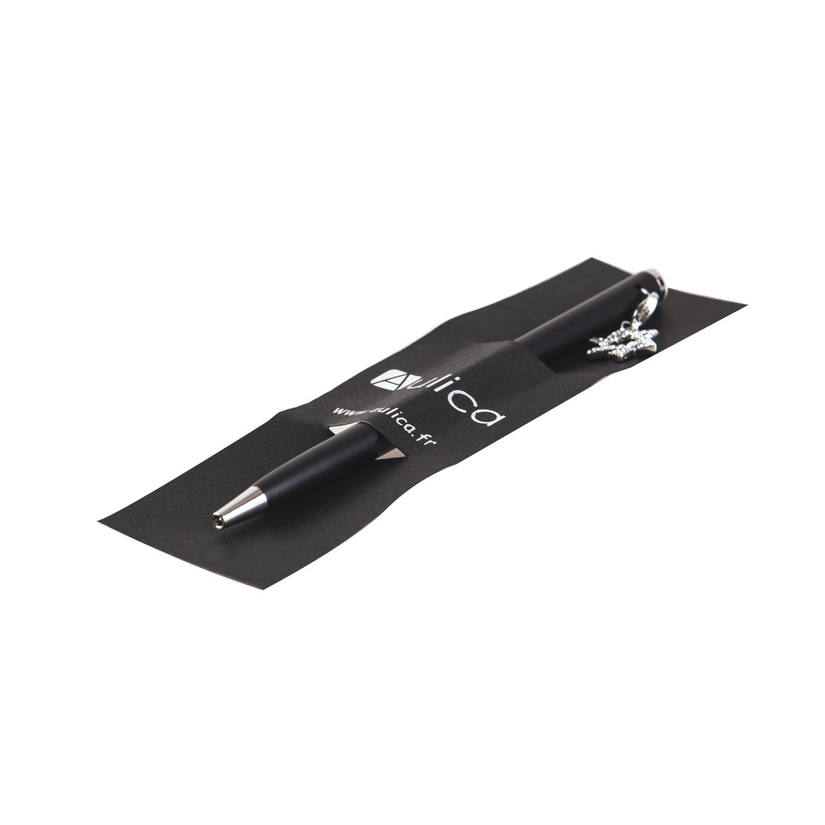 Black Ball Pen met diamant maguen