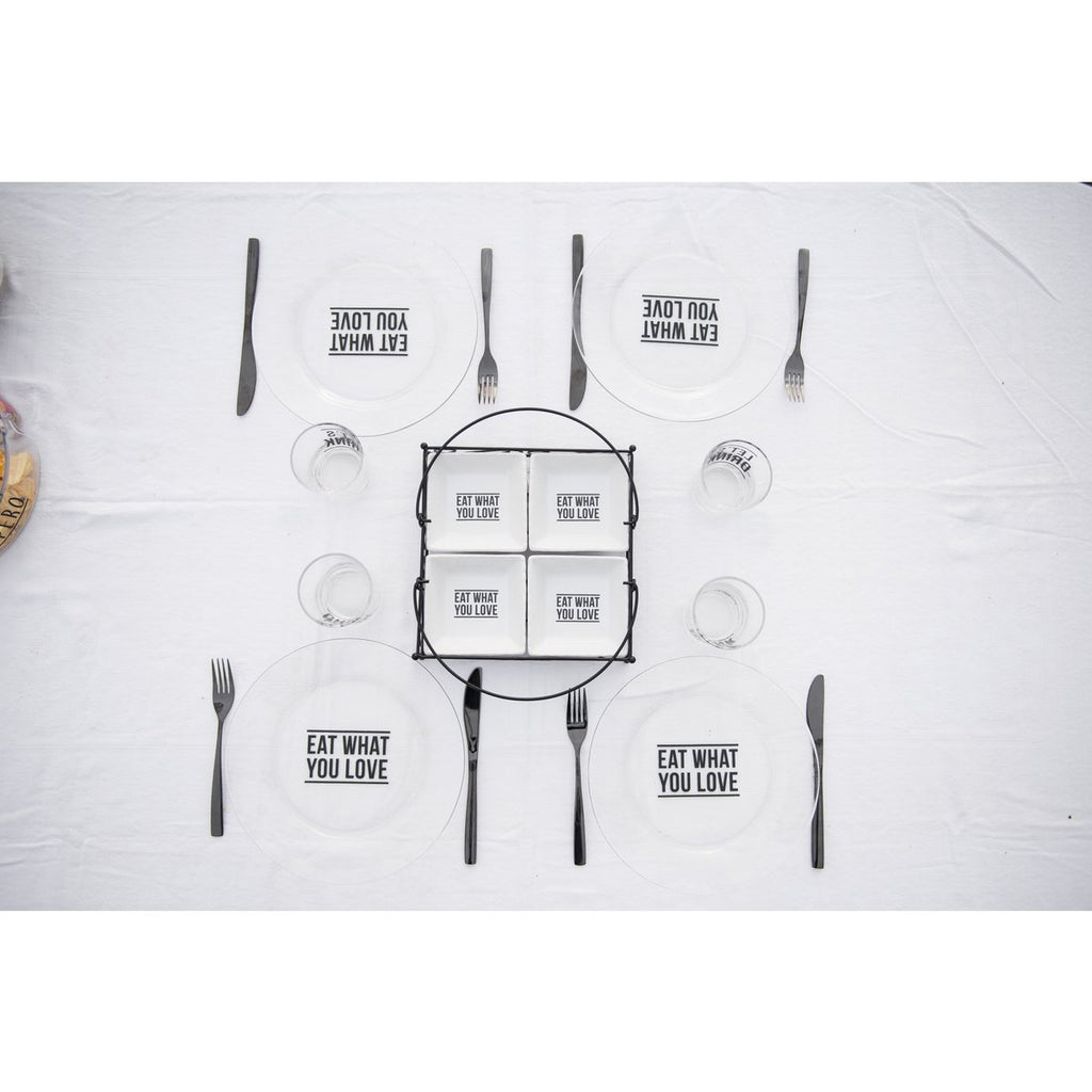 Huisvrouw 24 glanzende zwarte stukken