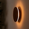 Lou Walnut draadloos wandlicht - oplaadbaar en dimpelbaar met aanraakregeling
