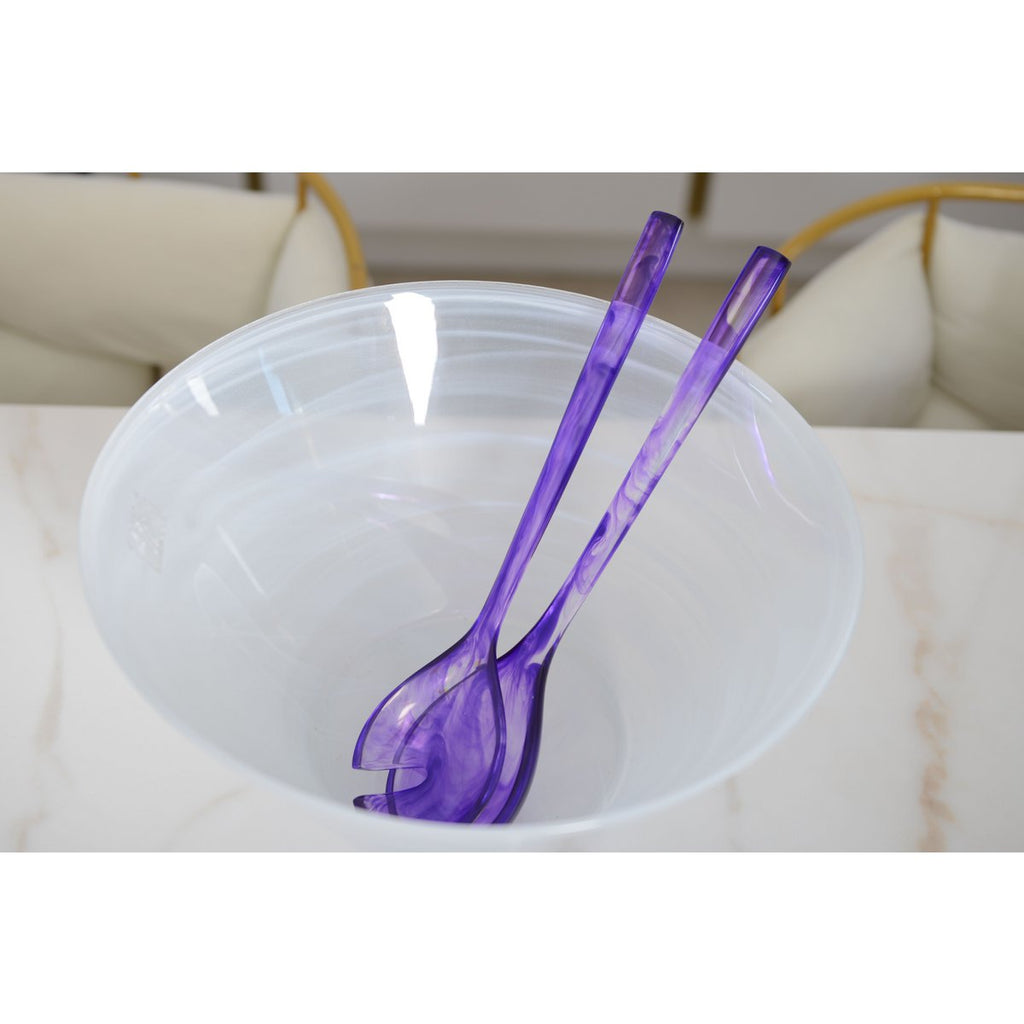 Witte conische kom 33x33x6.5 cm