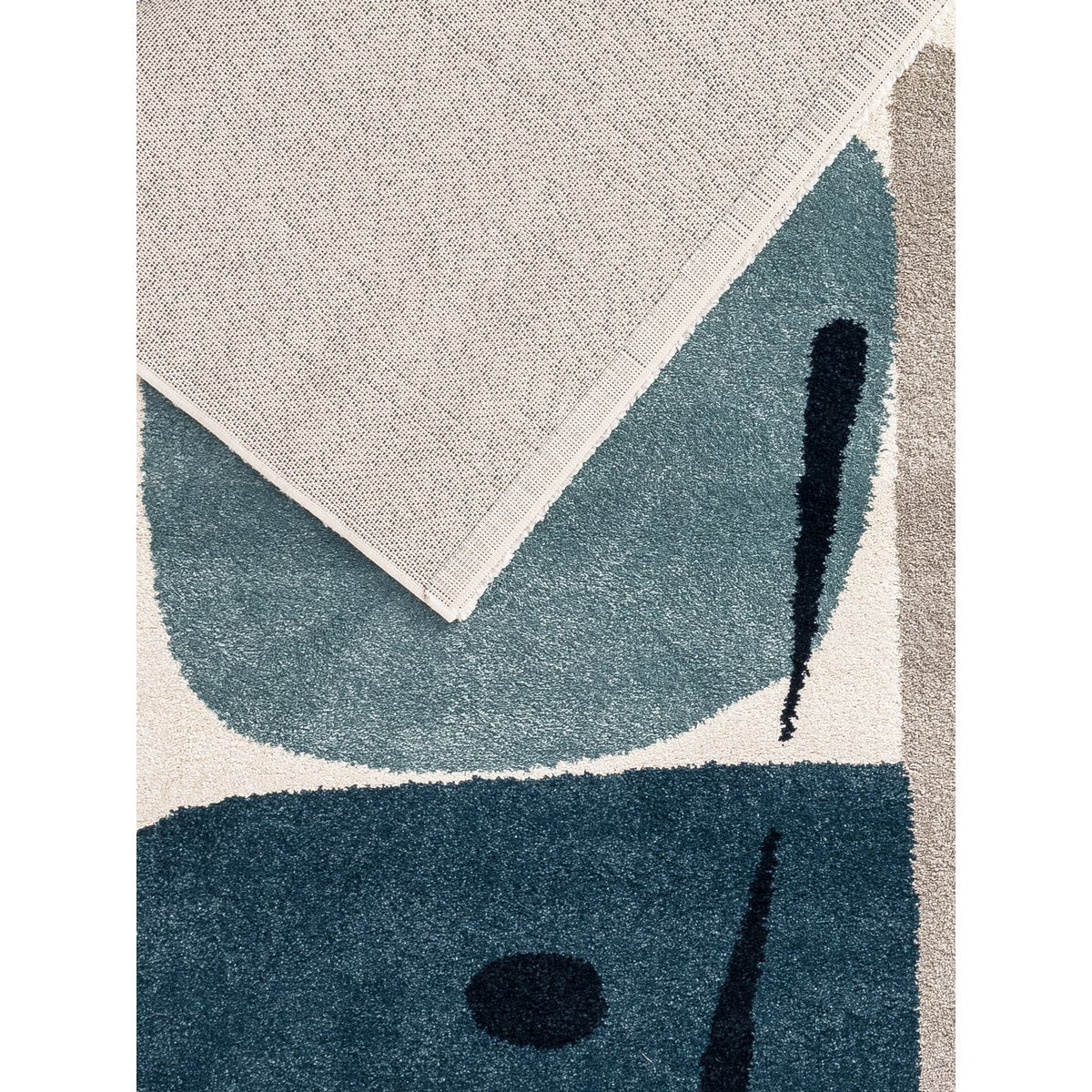 Geometrisch tapijt eerbetoon aan Joan Miró Collage