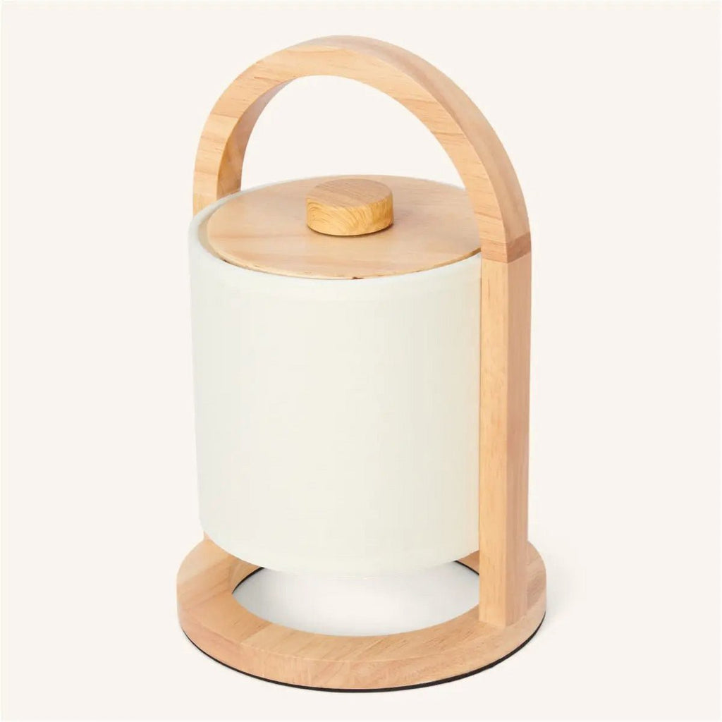 River Light Bruine Houten Oplaadbare Lamp – Dimbaar & Snoerloos Licht
