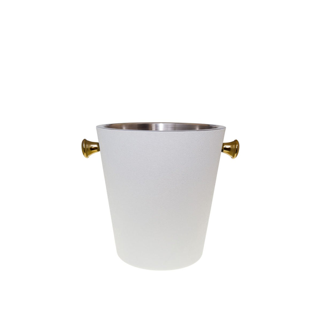 ECRU en gouden champagne -bucket 20.5x20.5x22cm