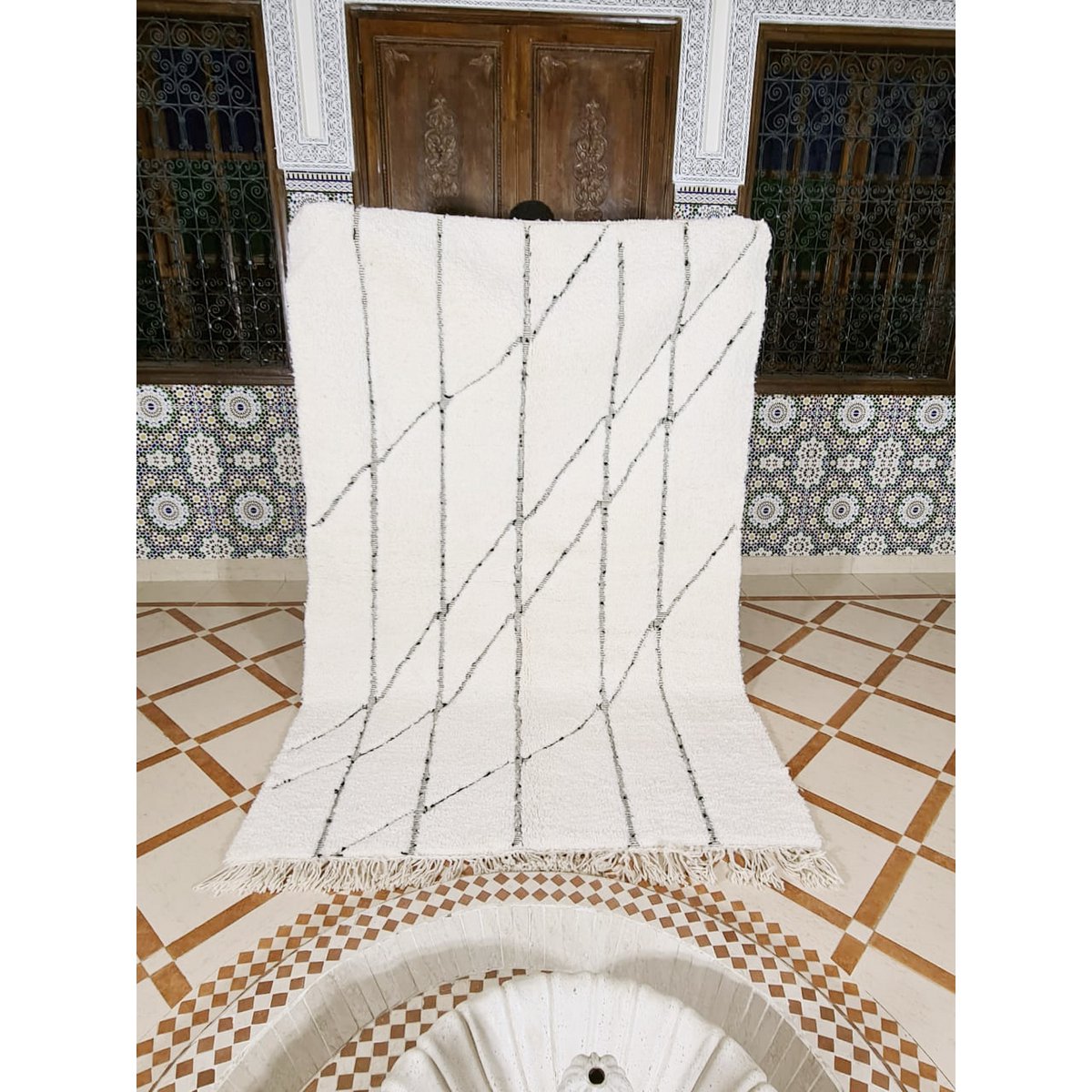 Berber vloerkleed handgemaakt in Marokko 100% wol 160x250 cm