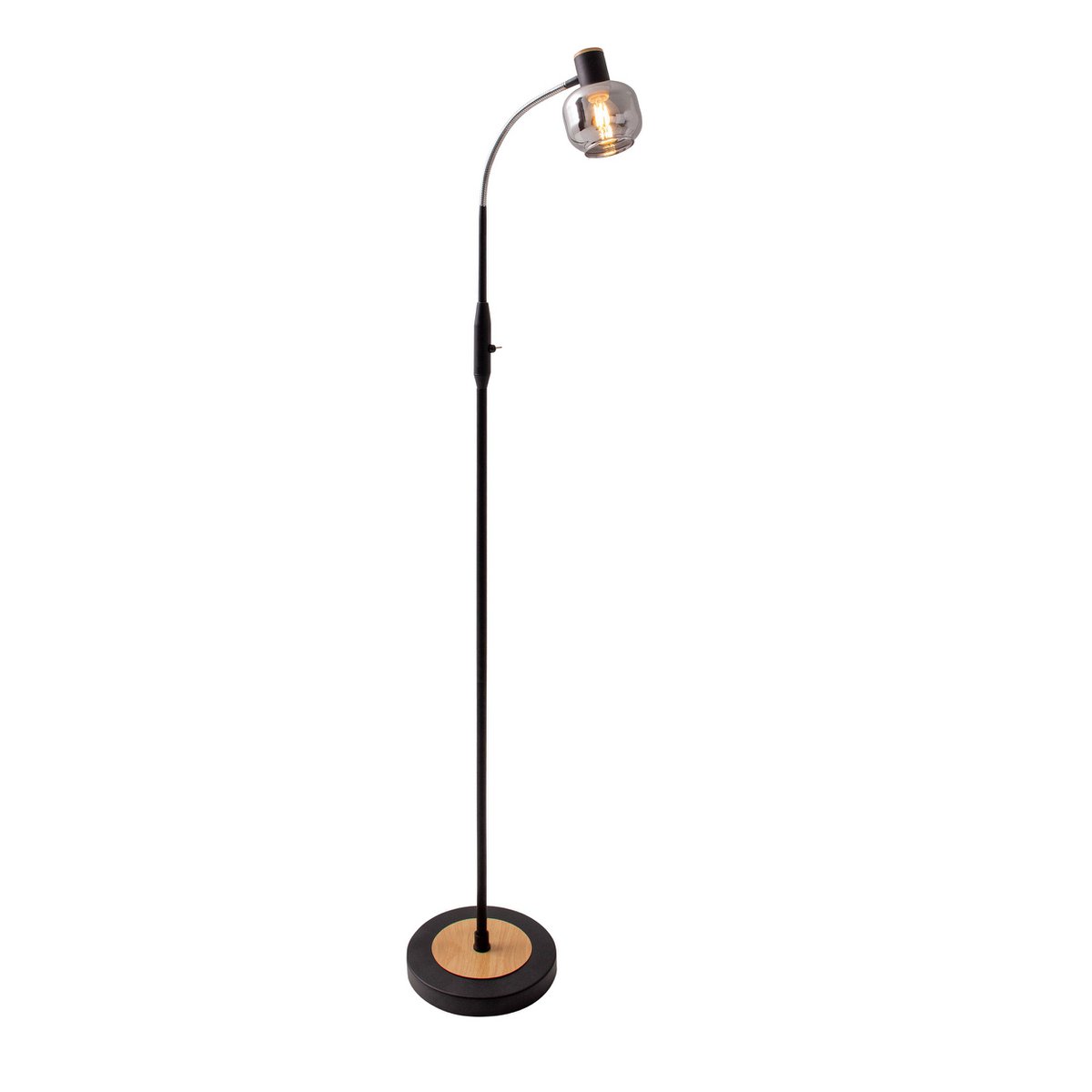 Liv · Metalen vloerlamp — zwart