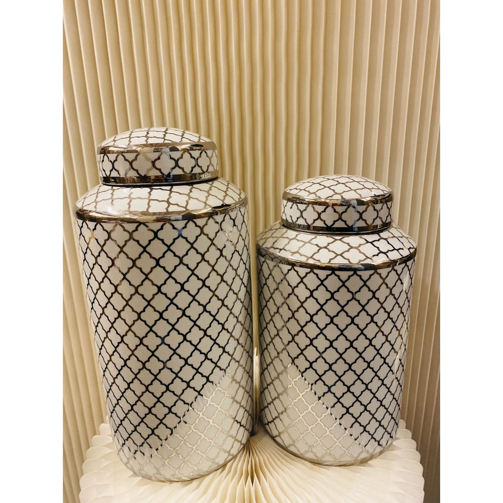 Keramische pot White Gold (Big Size: H*35 W*15)