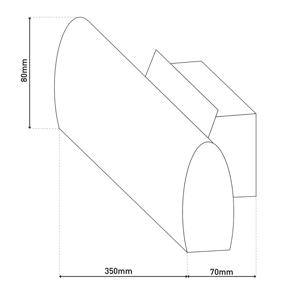 LED wandlamp "Rondo" b:35cm