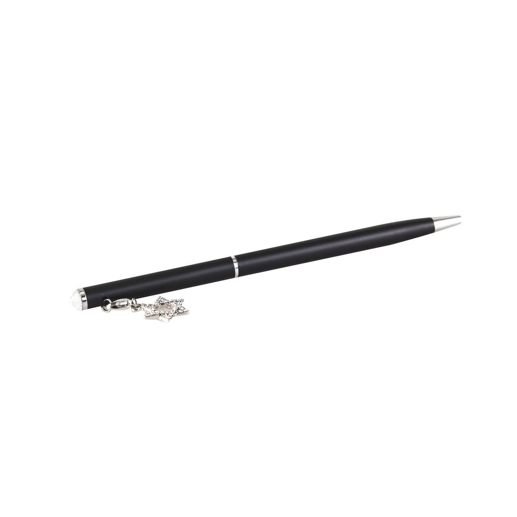 Black Ball Pen met diamant maguen