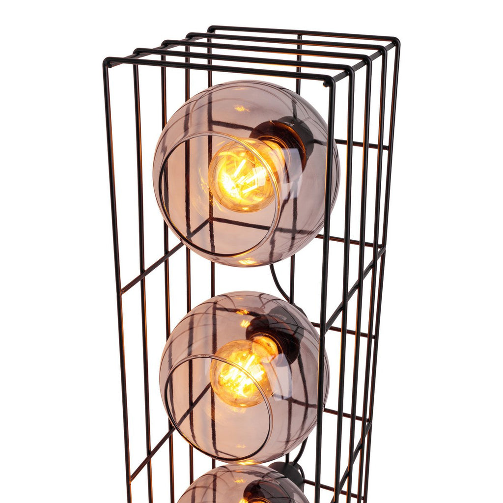 Liv · Metalen vloerlamp — zwart