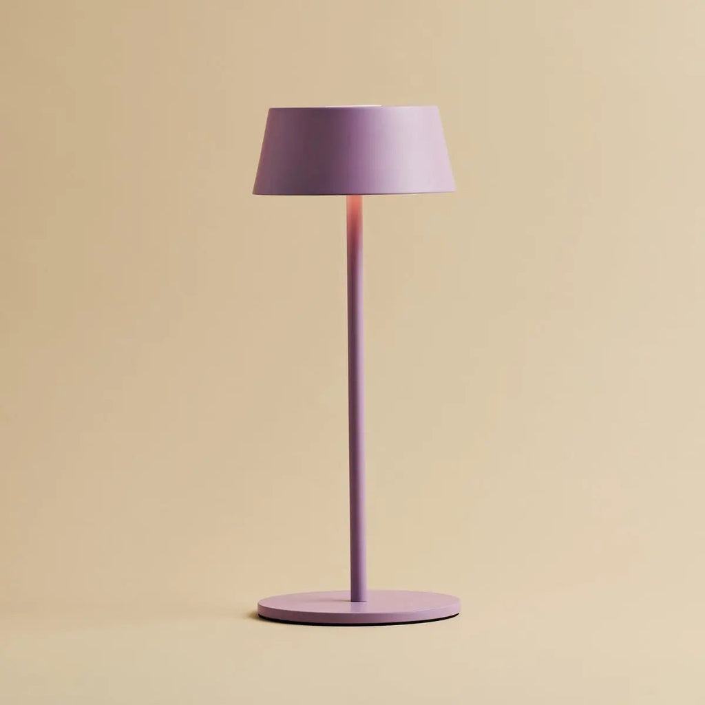 Hugo Violet Lila Oplaadbare tafellamp - Stijlvol, dimbare lamp & draadloos