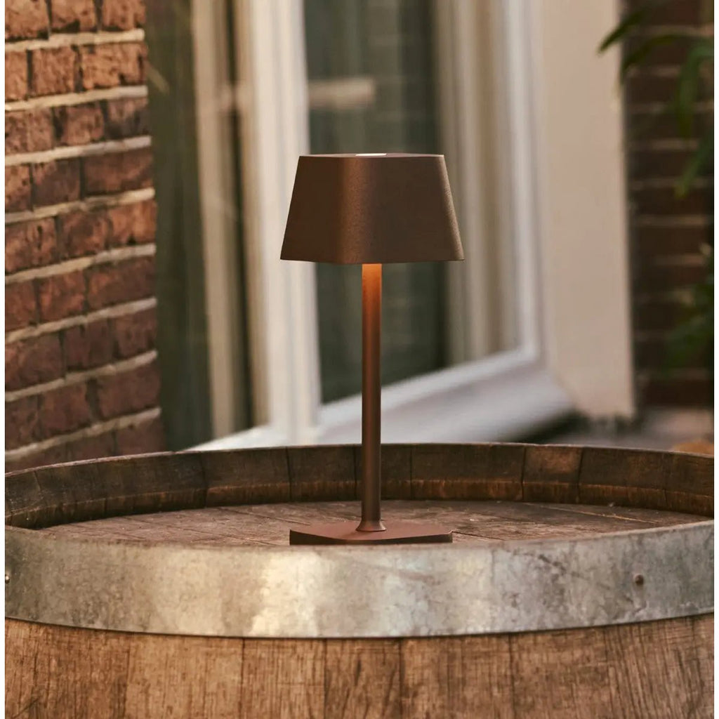Ava Mokka Bruin Oplaadbare Tafellamp | Draadloos en dimbaar