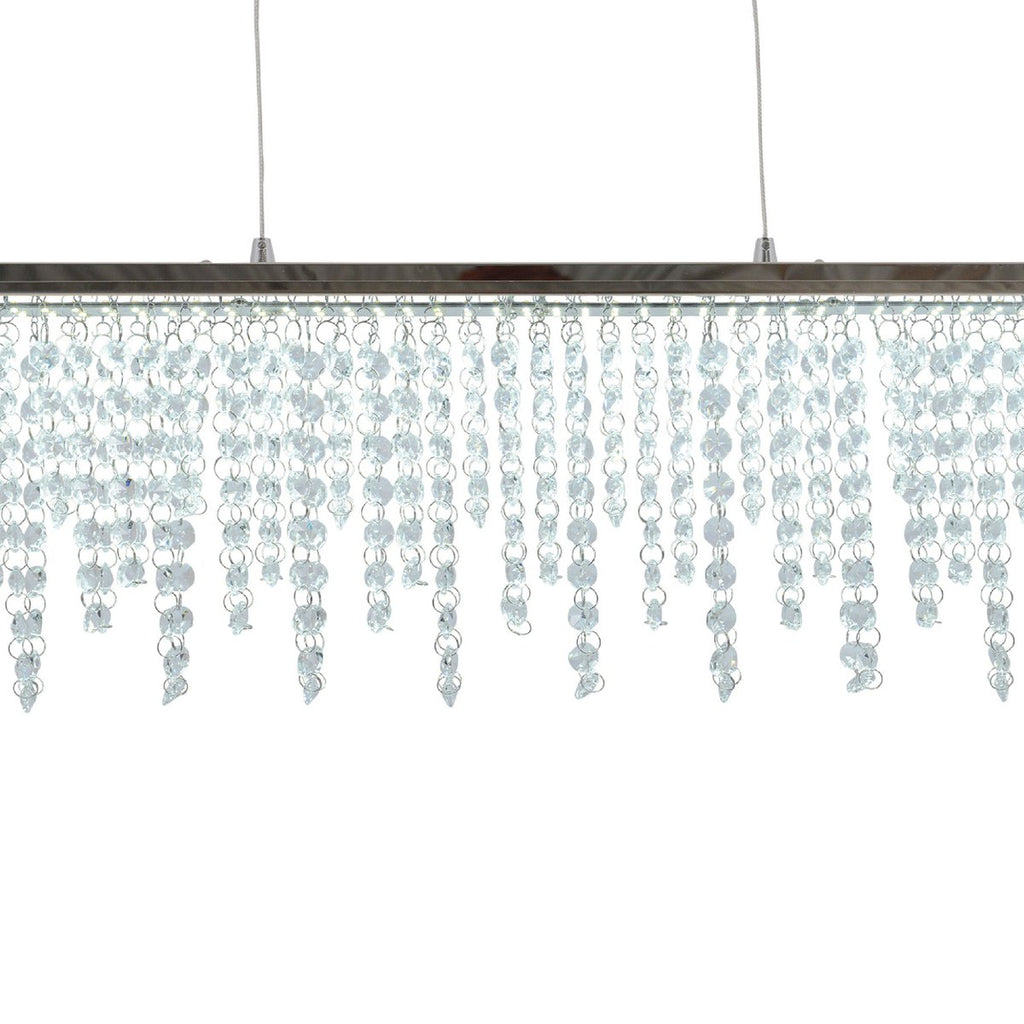 Liv · Houten hanglamp — chroom