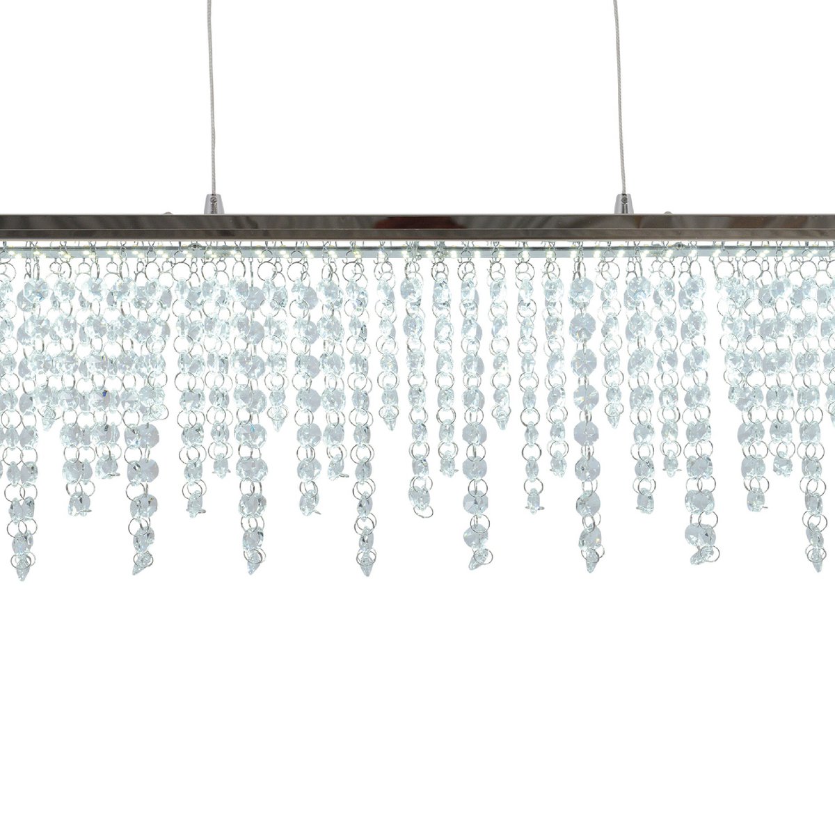 Liv · Houten hanglamp — chroom