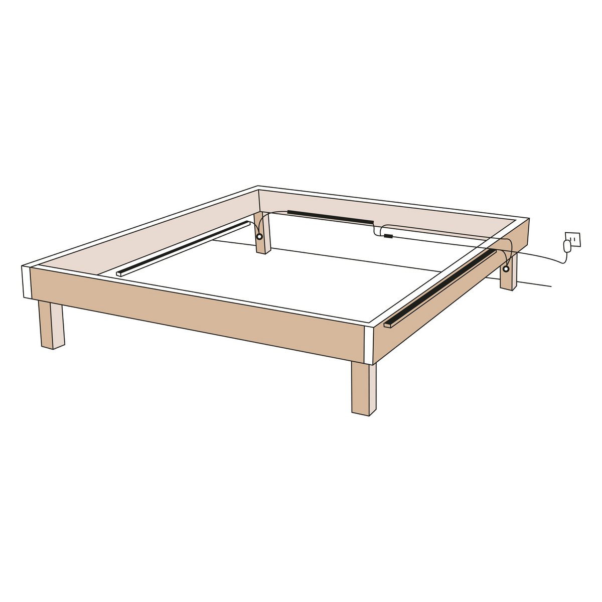 Led Bettlicht "Stripe" binnen