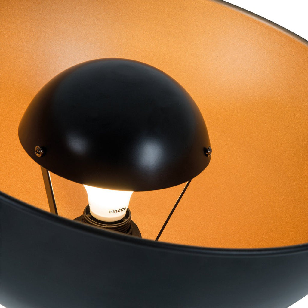Liv · Houten vloerlamp — zwart