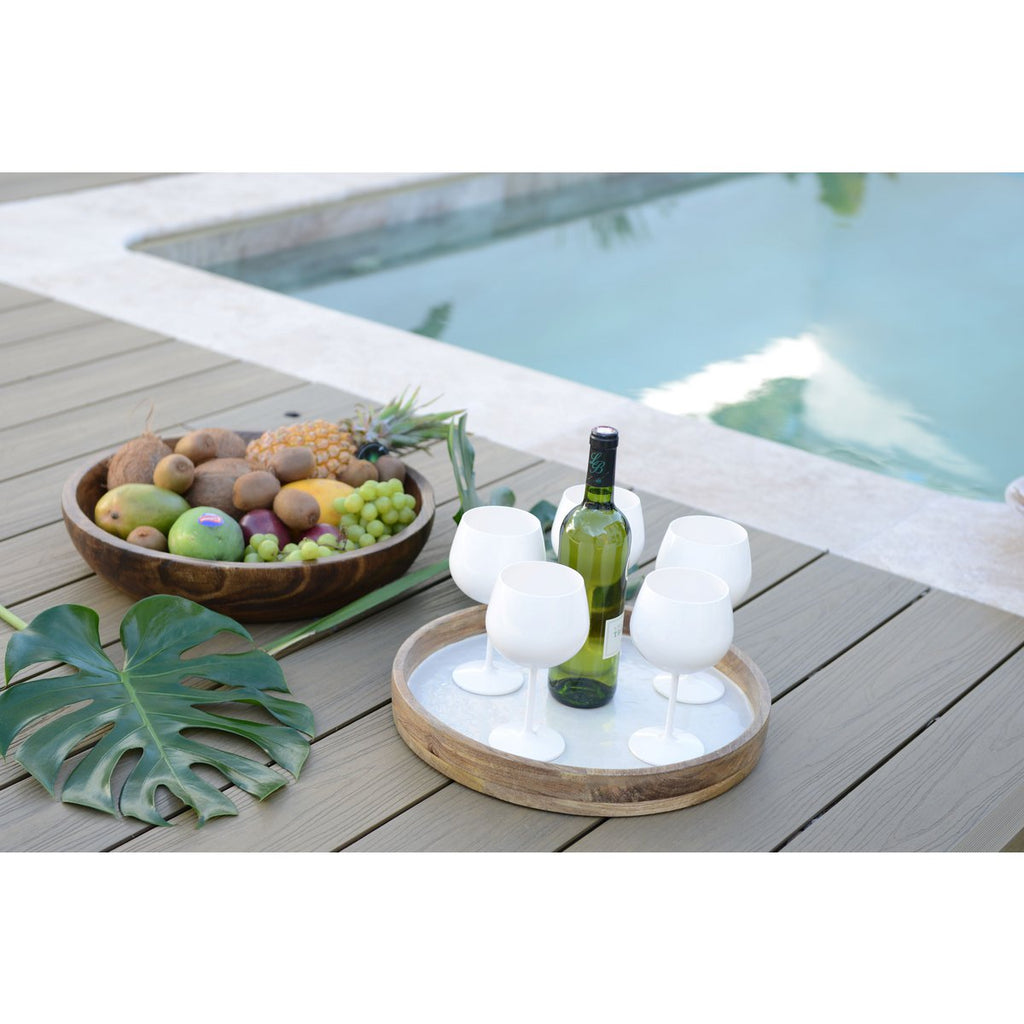 Houten decoratieve snit 45x45x9cm