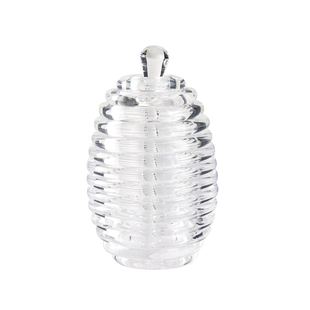 Honingpot met acryllepel 8,8x8,8x15 cm