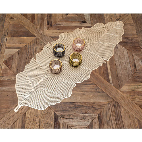 90x34cm Golden Sheet Table Runner