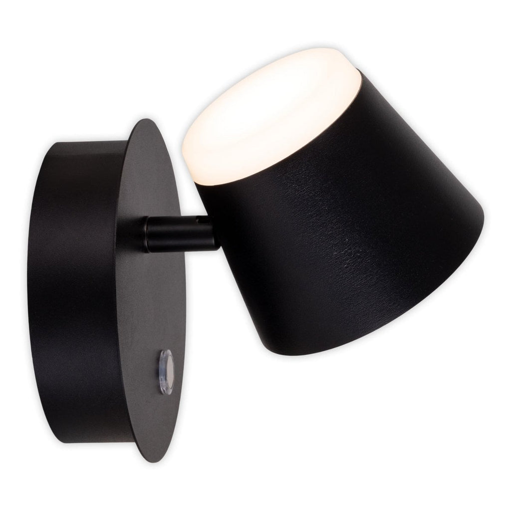 Liv · Metalen wandlamp — zwart
