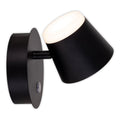 Liv · Metalen wandlamp — zwart