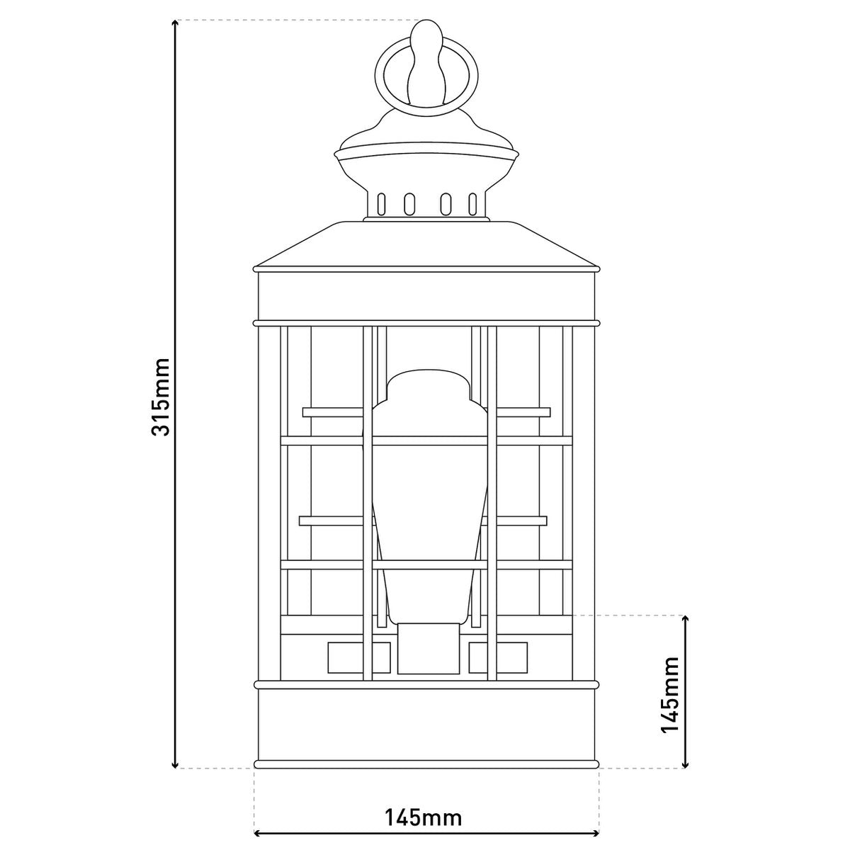 LED Decoratie Solar Light Lantern 31,5 cm hoog, antiek wit, gemaakt van metaal en plastic, LED geïntegreerd, voor buiten