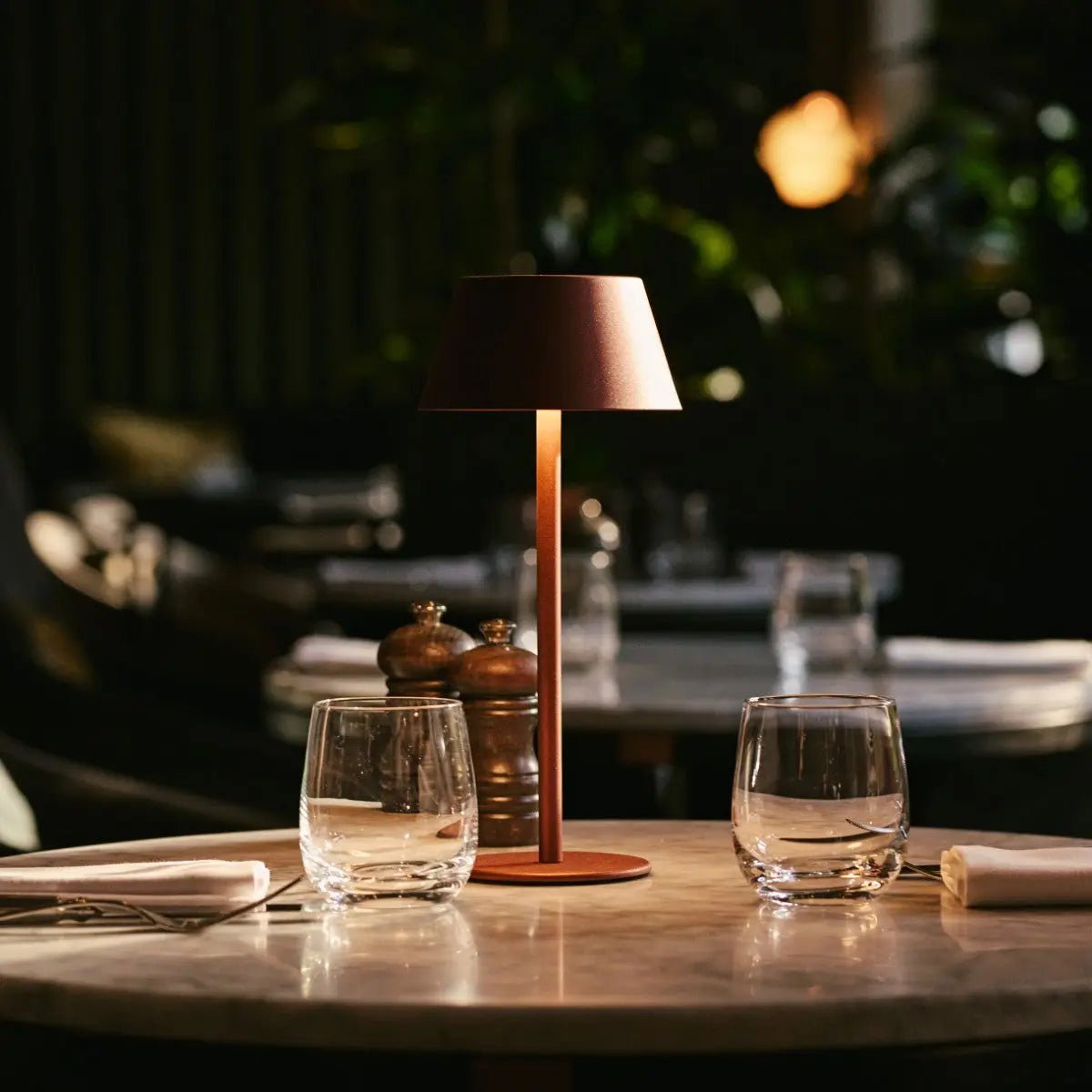 Milou Bronze - Tafellamp zonder kabel L Modern, Design & 3 Light Modi