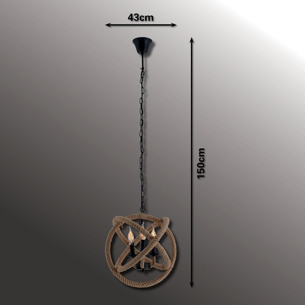 Liv · Metalen hanglamp — zwart