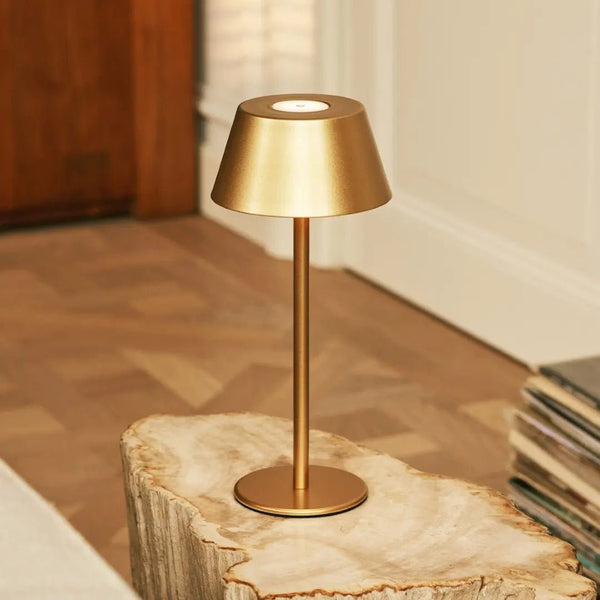 Milou Gold - tafellamp zonder kabel L Modern, Design & 3 Light Modi