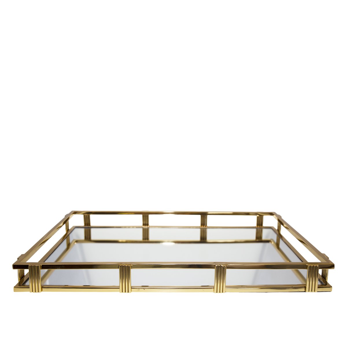 Gouden rechthoekige spiegellade 56x36x5cm