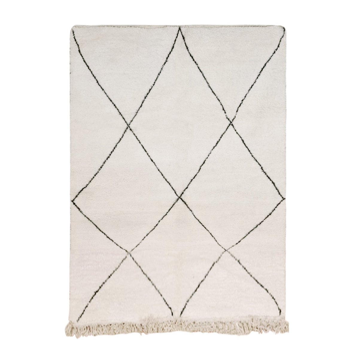 Berber vloerkleed Beni Ouarain zuivere wol 163 x 271 cm