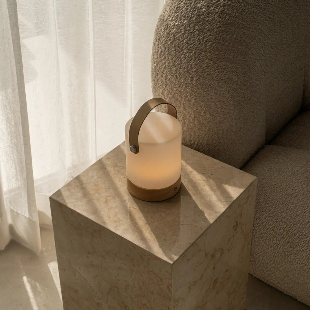 Avery lichtbruin oplaadbare taflamp-draadloos, dimable en USB-C