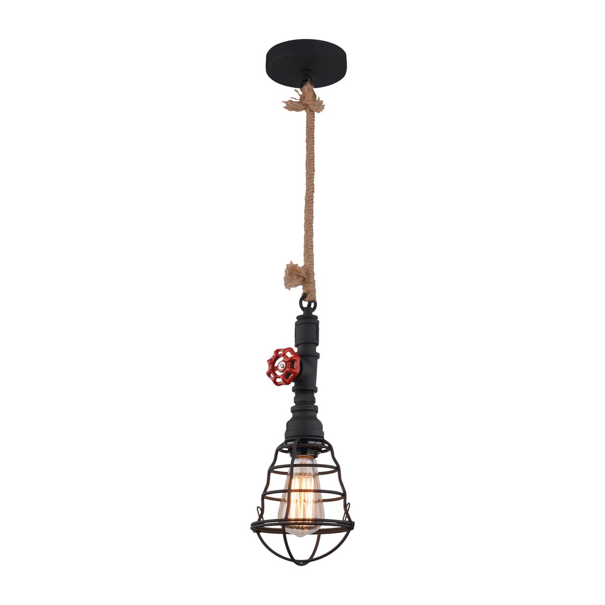 Liv · Metalen hanglamp — zwart
