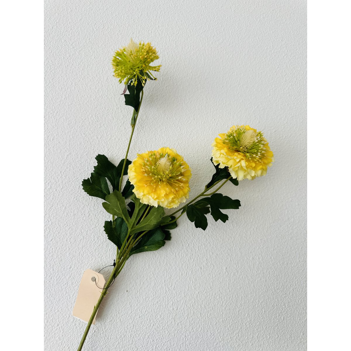 Scabiosa  kunstbloem H80cm centimeter 2PCS ROOD