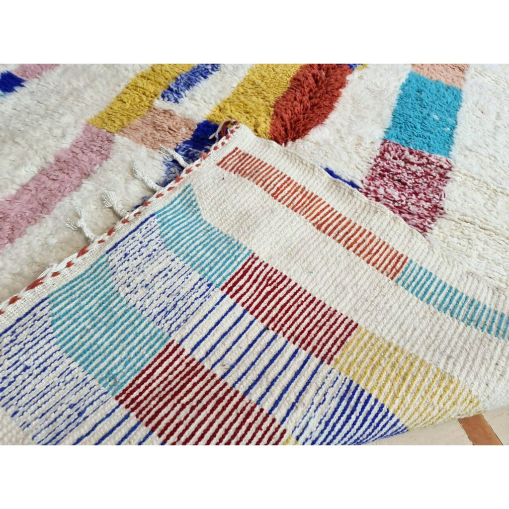 Authentiek zuiver wollen Berber vloerkleed 165 x 260 cm