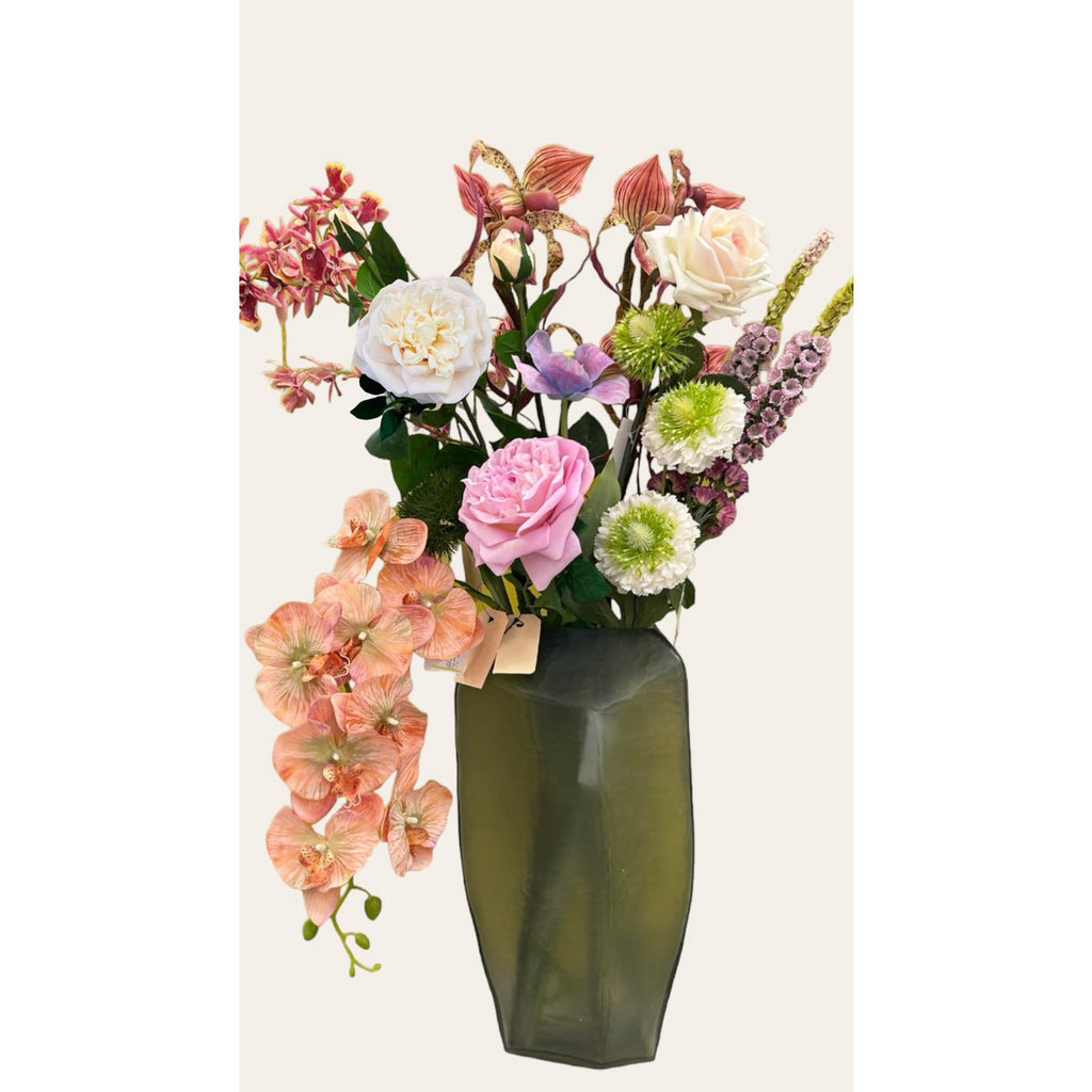 QMF Hand Touch Rose72cm Champagne 2PCS