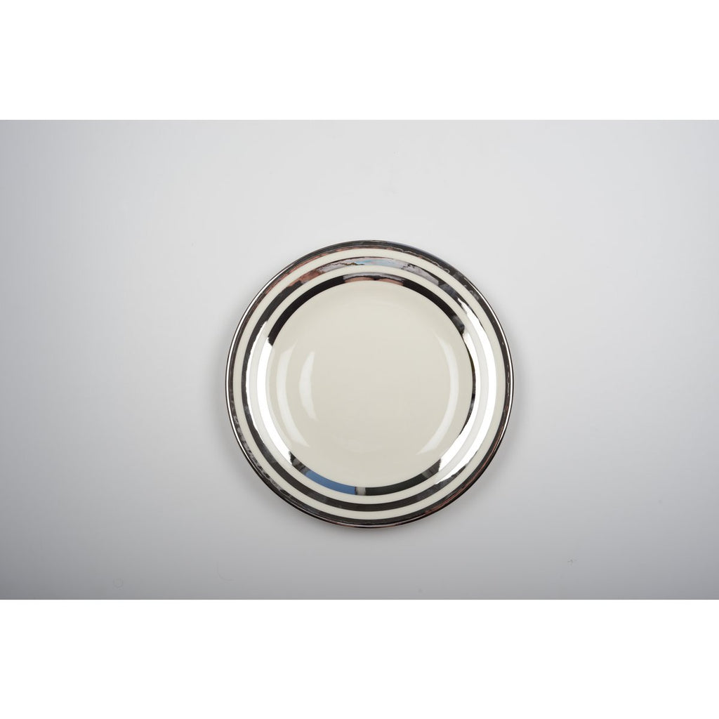 Drievoudige filetplaat zilver 27 cm