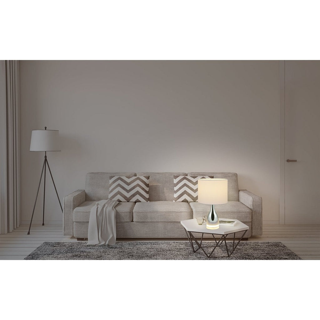 Liv · Metalen tafellamp — chroom