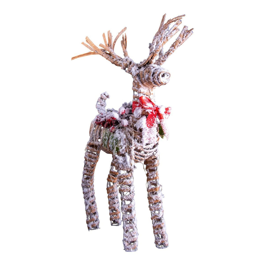 LED kerstdecoraties "rendier" gemaakt van weerbestendig plastic in de natuur, met stevig ingebouwde LED's