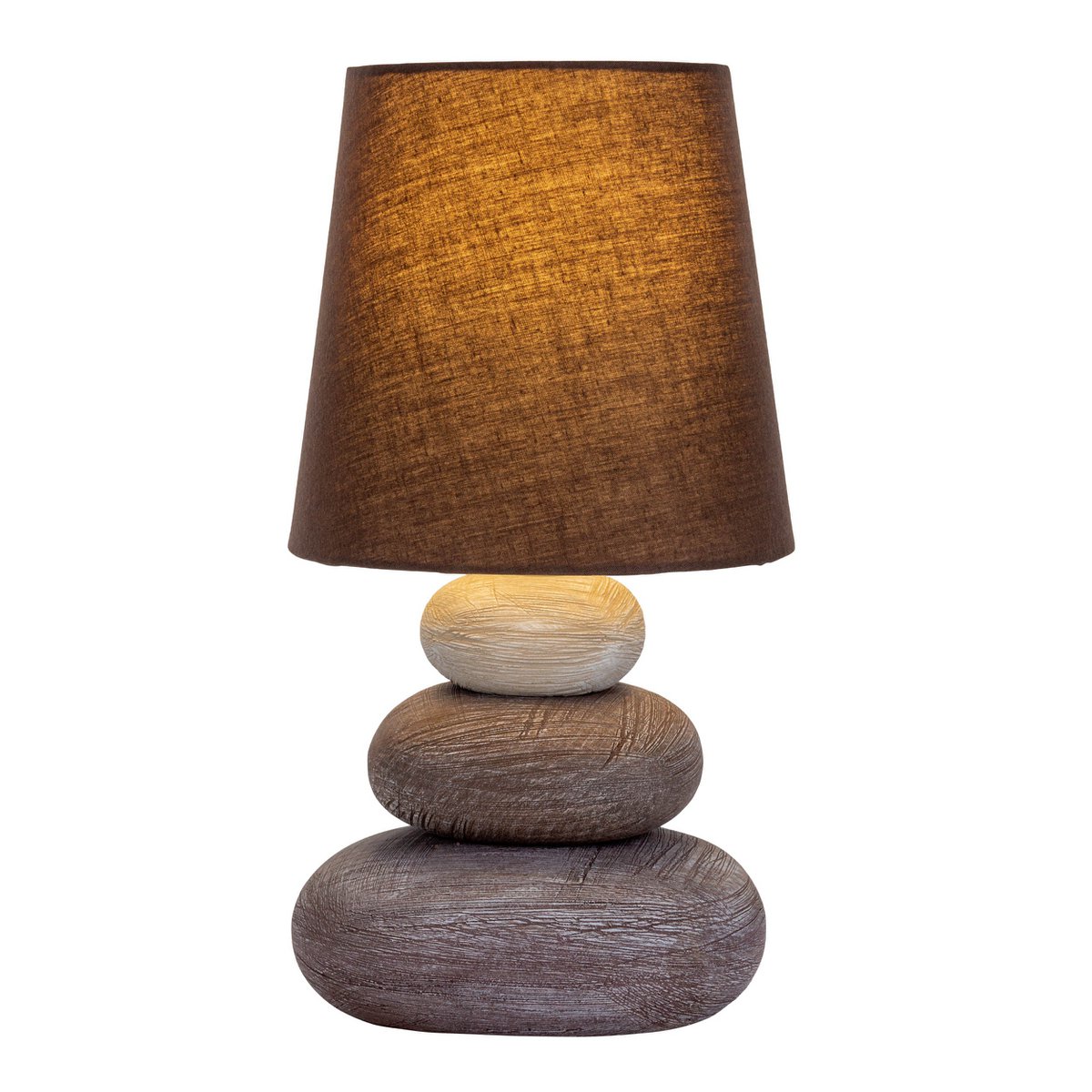 Liv · Houten tafellamp met linnen kap