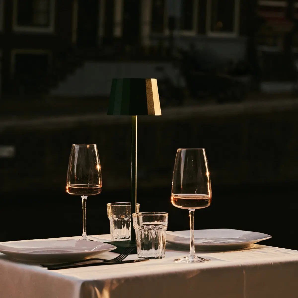 William Pine Green oplaadbare tafellamp – USB-C, dimbaar, batterij van 120 uur