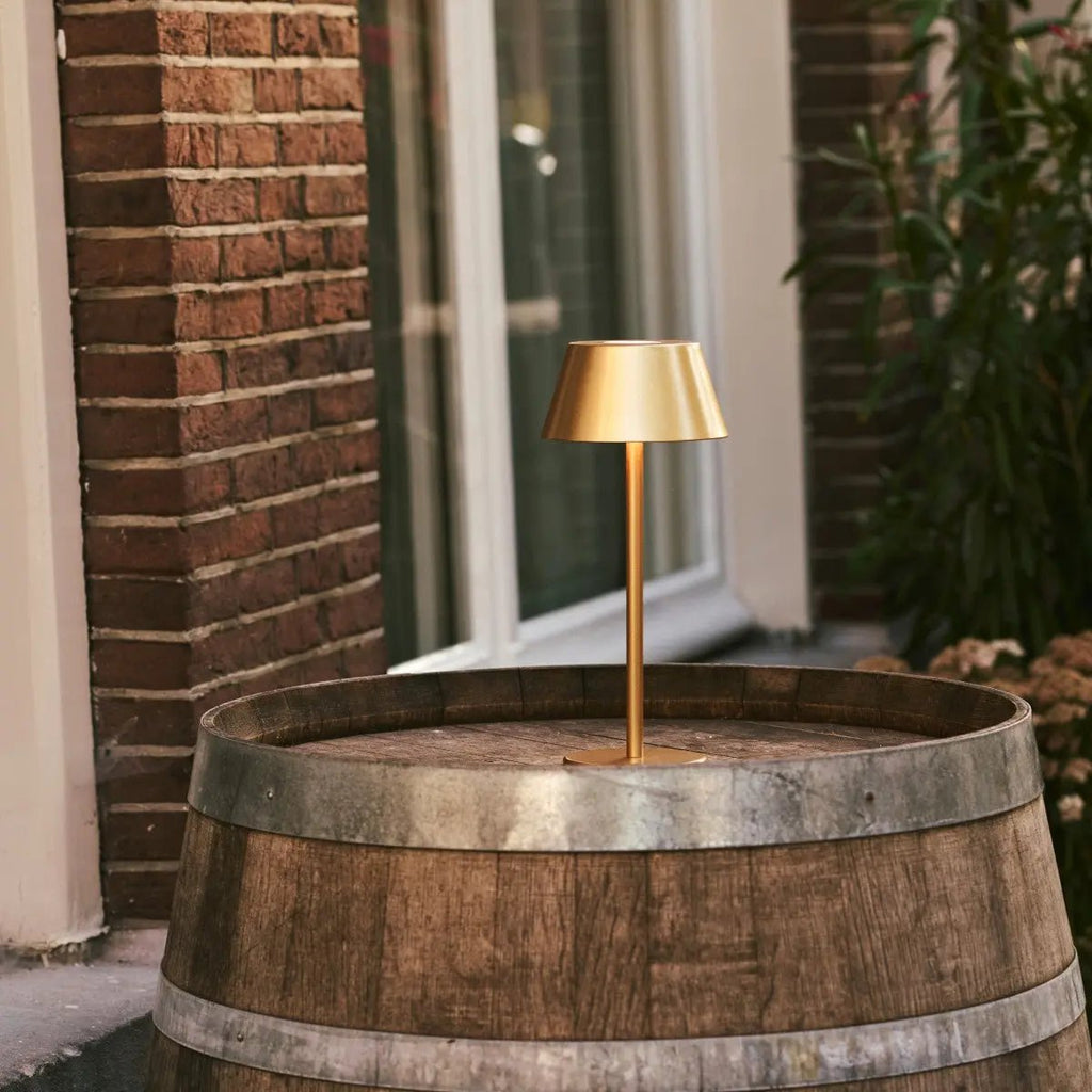 Milou Gold - tafellamp zonder kabel L Modern, Design & 3 Light Modi