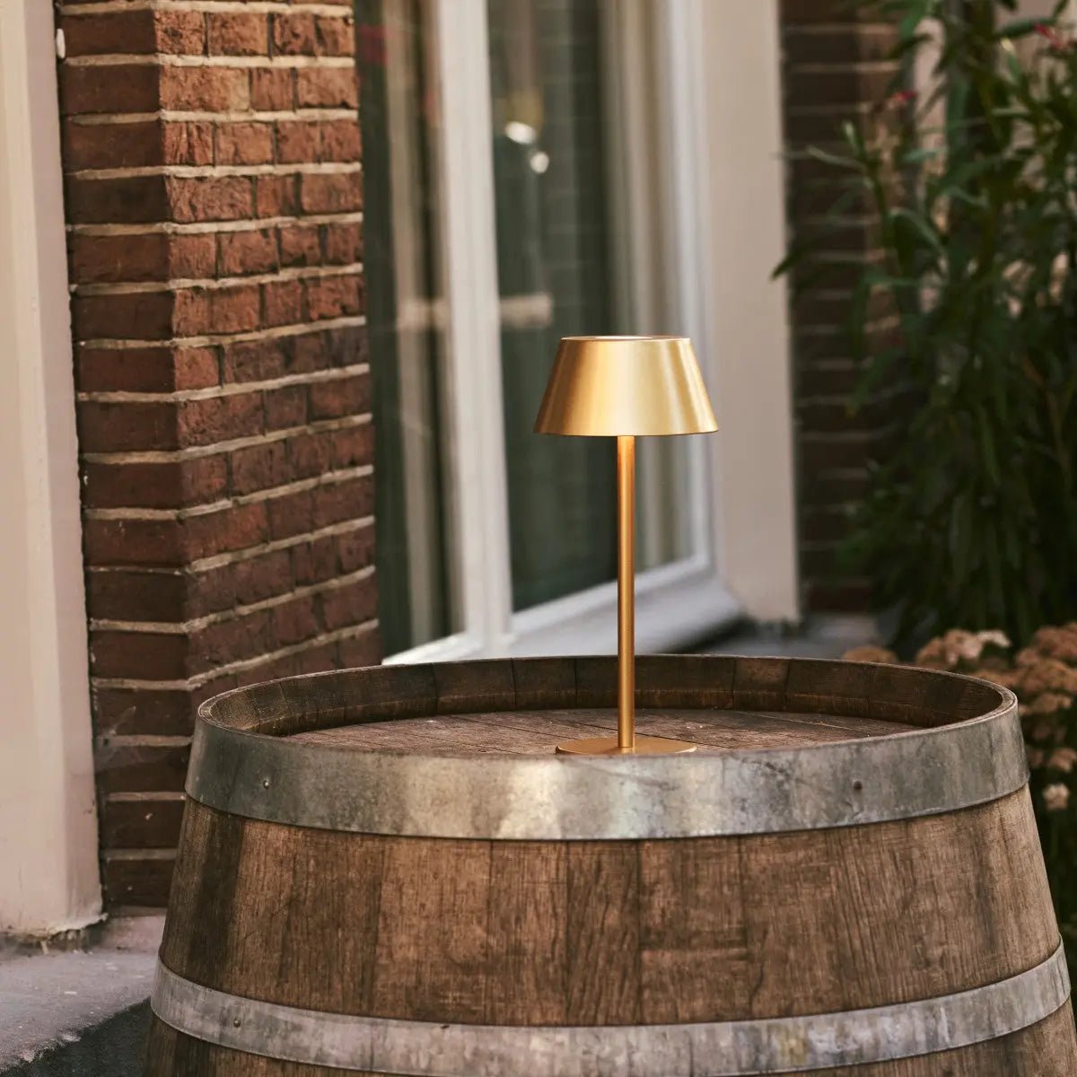 Milou Gold - tafellamp zonder kabel L Modern, Design & 3 Light Modi