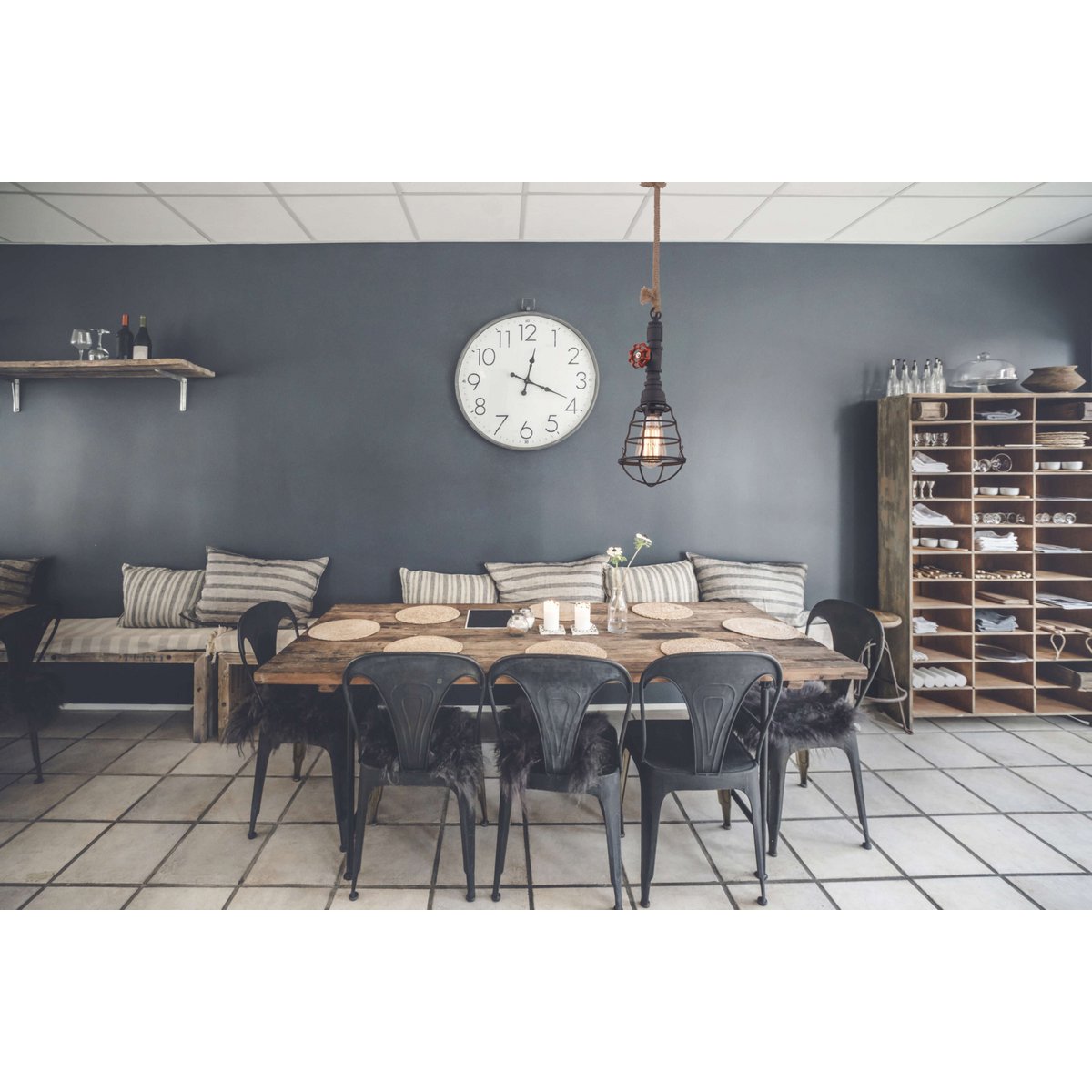 Liv · Metalen hanglamp — zwart