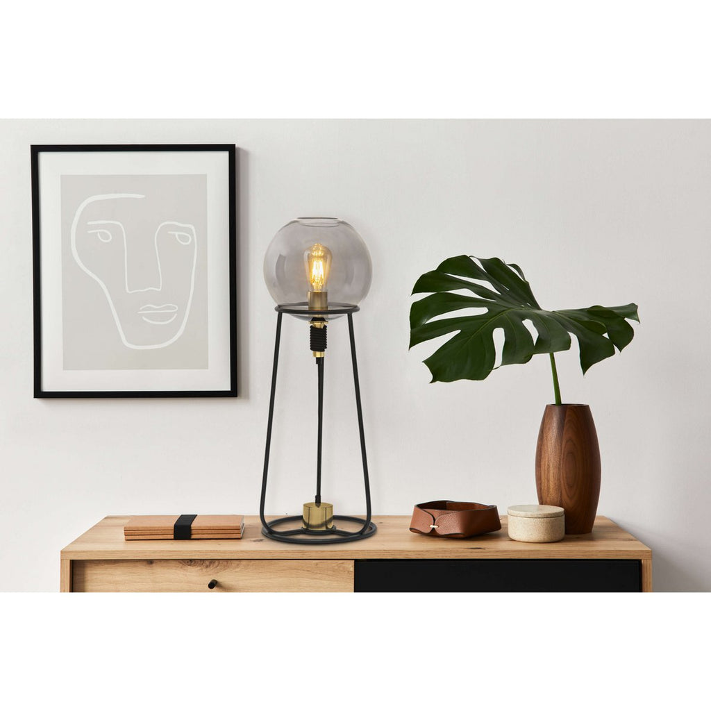 Liv · Messing tafellamp — zwart