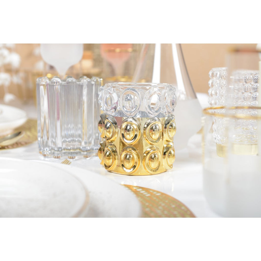 Half gouden bubbelkaarshouder