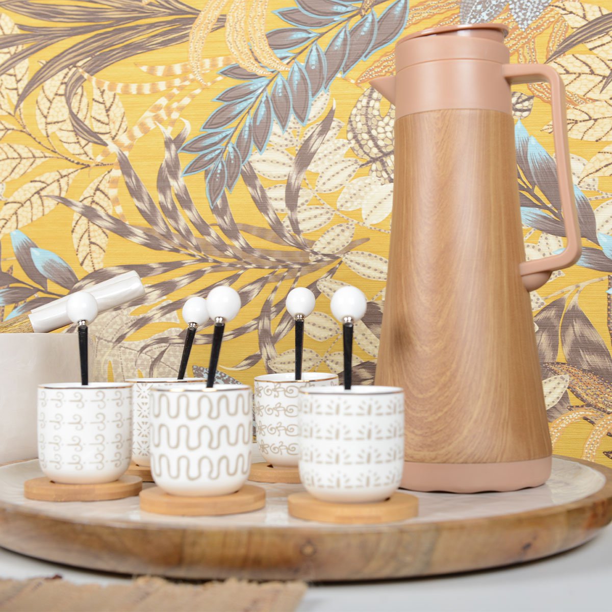 1L houten isotherme koffiezetapparaat