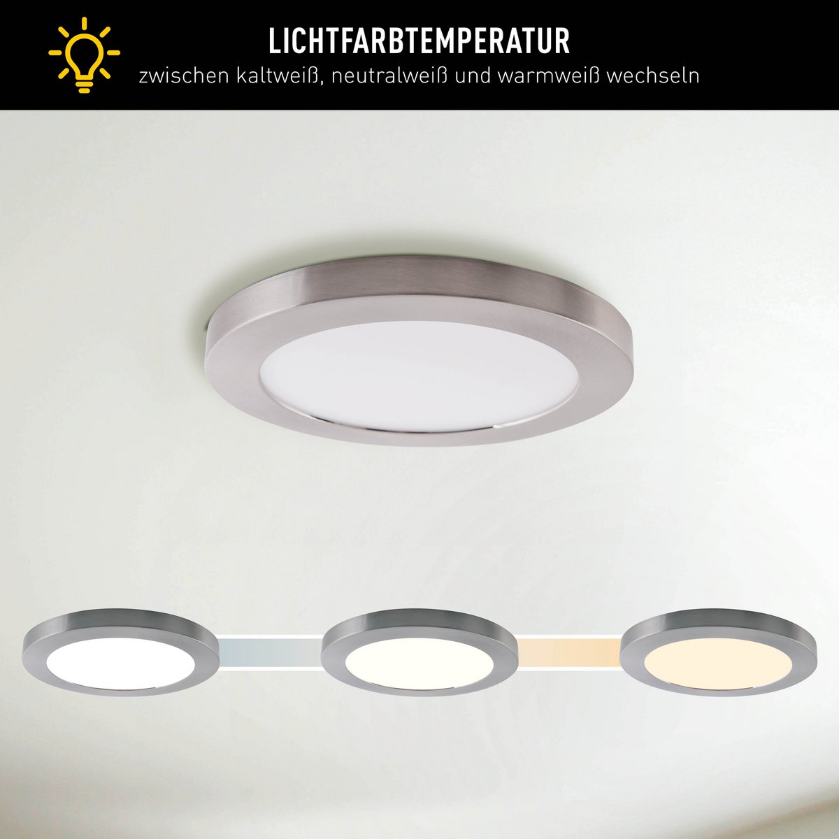 Liv · Metalen plafondlamp — chroom