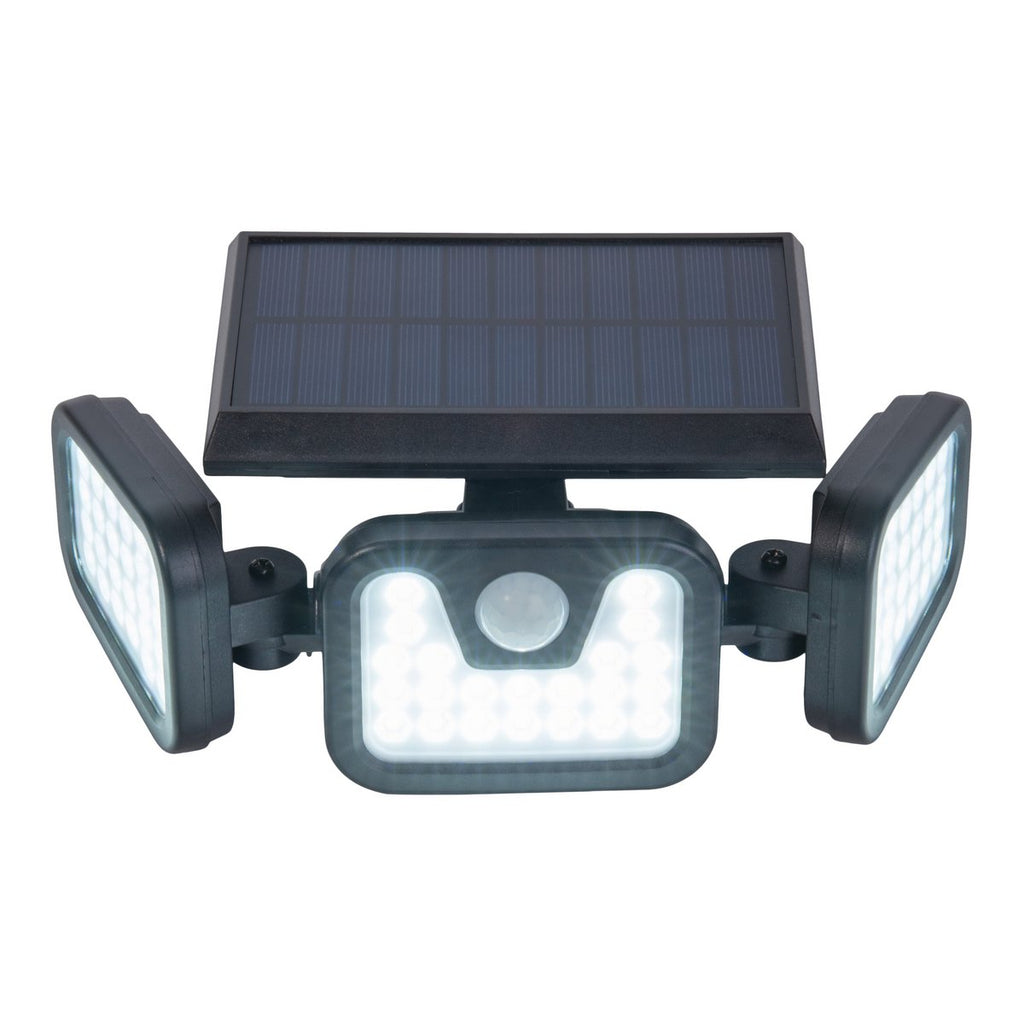 LED Solar Buitenwandlamp "Pacita", multifunctionele lamp buitenwandlamp gemaakt van plastic in zwart, 28,3 x 13,5 x ca.