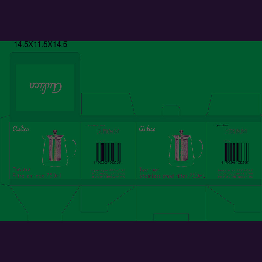 750 ml roestvrijstalen filter theepot
