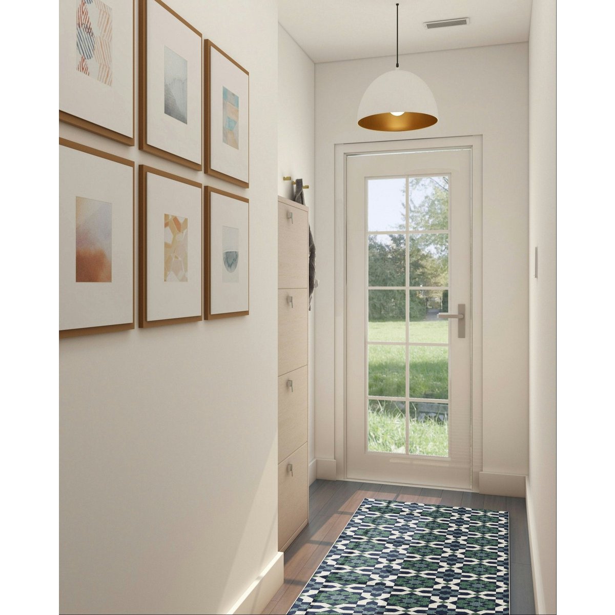 Buiten interieur etnisch tapijt dat resistent is tegen Belem -vlekken